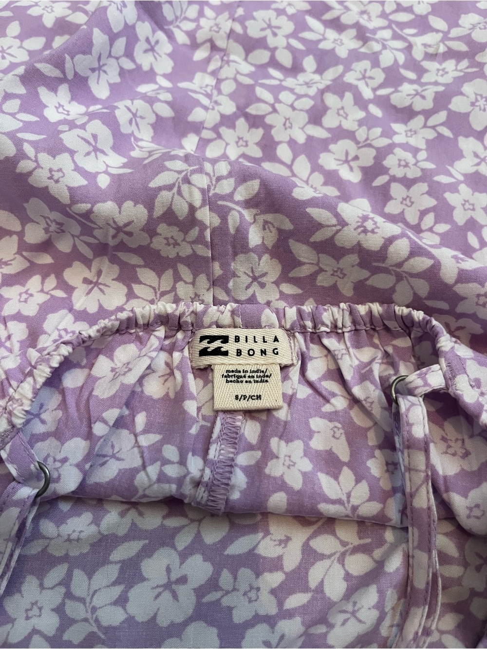 Billabong Lilac Floral Slip Dress - Picture 4 of 4